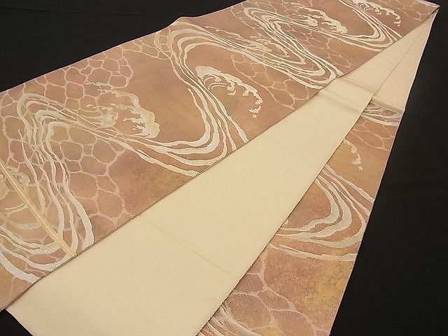 平和屋着物■六通柄袋帯 立波文 金銀糸 逸品 n-wb1126