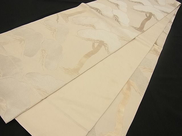 平和屋着物■全通柄 本袋帯 松 金銀糸 逸品 n-wb1129