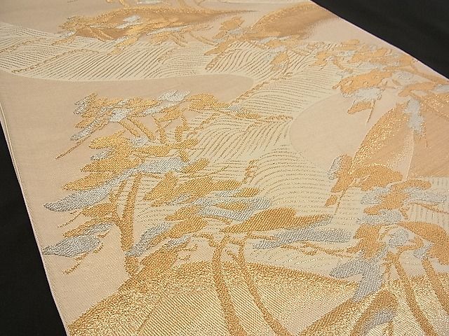 平和屋着物■六通柄袋帯 浜松 金銀糸 逸品 n-wb1147