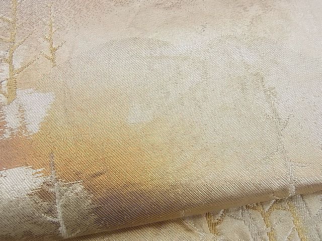 平和屋着物■六通柄袋帯 遠山木立文 金銀糸 逸品 n-yc1763