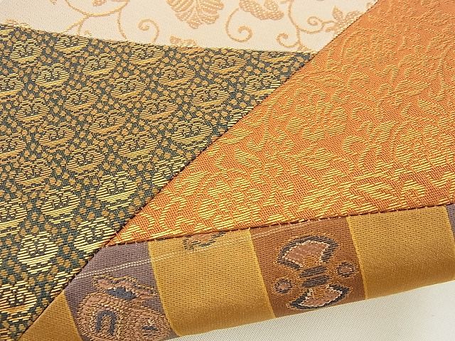平和屋着物■西陣 太鼓柄袋帯 切嵌 鳳凰吉祥花文 金糸 逸品 n-yc1773