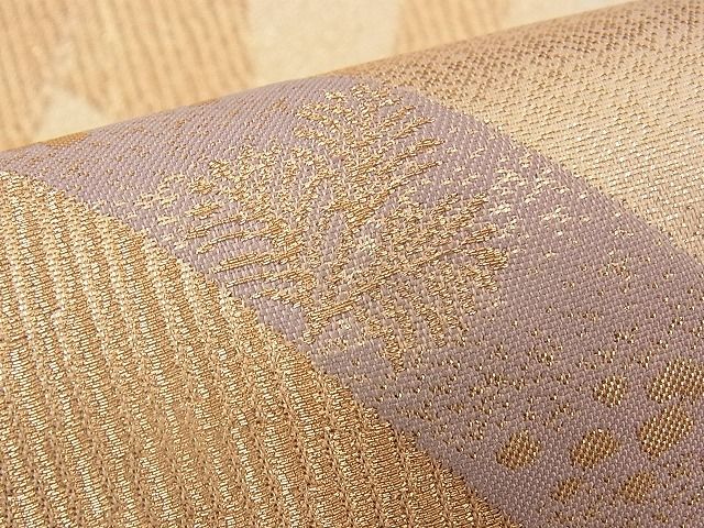 平和屋着物■西陣 六通柄袋帯 籬飛鳥文 金糸 逸品 n-yc1838