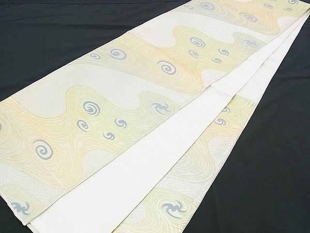 平和屋着物■六通柄袋帯 唐織 光琳水 金銀糸 逸品 n-yc2359