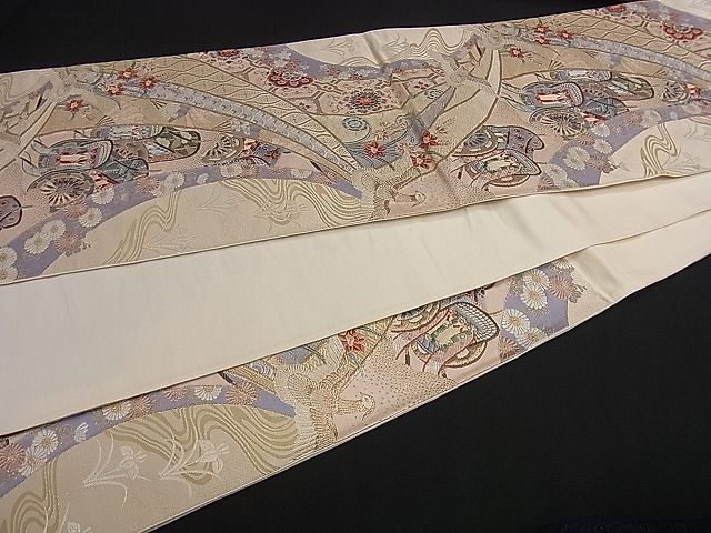 平和屋着物■六通柄袋帯 唐織 鳳凰吉祥文 金糸 逸品 yk0744