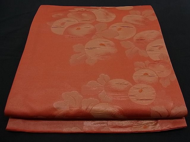 平和屋着物■六通柄袋帯 万寿菊 金糸 逸品 n-yn0089