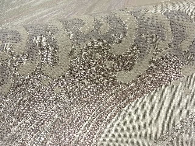 平和屋着物■六通柄袋帯 雲源 立波文 銀糸 逸品 n-yn0213