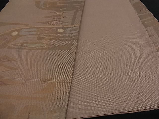 平和屋着物■六通柄袋帯 夢市楽 金糸 逸品 n-yn0245