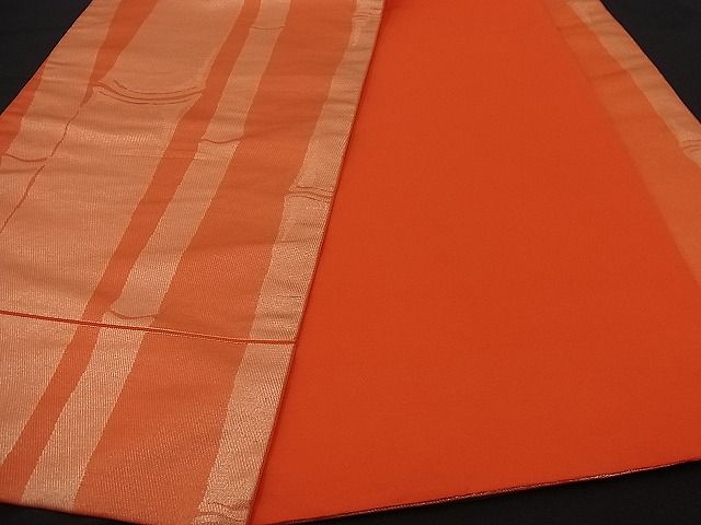 平和屋着物■六通柄袋帯 竹 金糸 逸品 n-yn0251