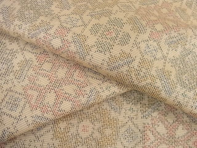 平和屋着物■上質な紬 吉祥文 逸品 yyy3582