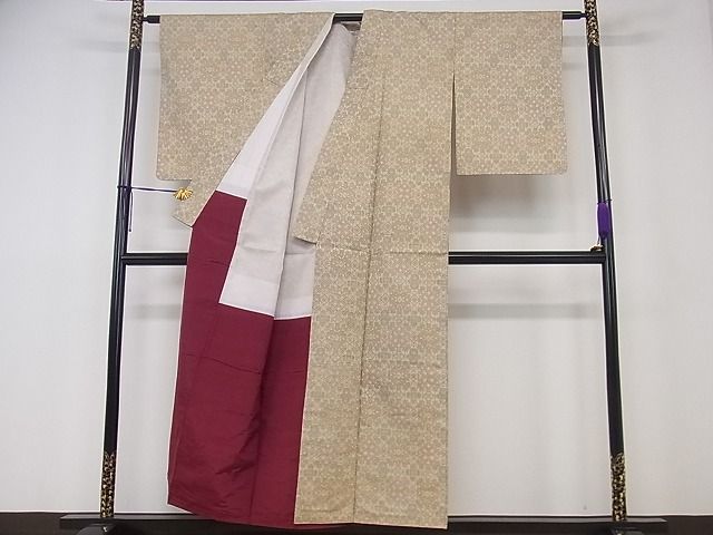 平和屋着物■上質な紬 吉祥文 逸品 yyy3582