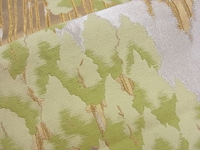 平和屋着物■六通柄袋帯 樹林文 金銀糸 逸品 ze5432