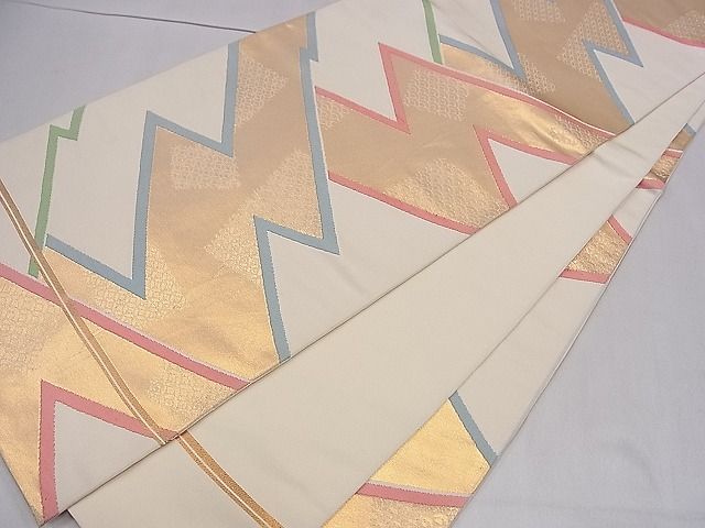 平和屋着物■全通柄 本袋帯 吉祥文 金糸 逸品 ze5437