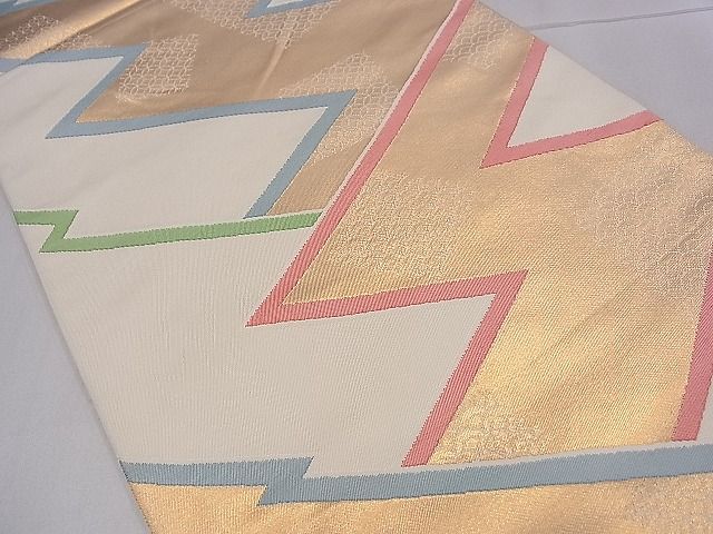 平和屋着物■全通柄 本袋帯 吉祥文 金糸 逸品 ze5437