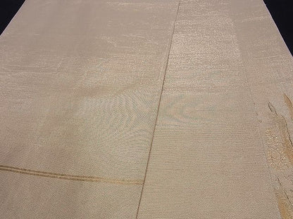 平和屋着物■佐賀錦 太鼓柄袋帯 霞箔散らし 金糸 逸品 n-ds0315
