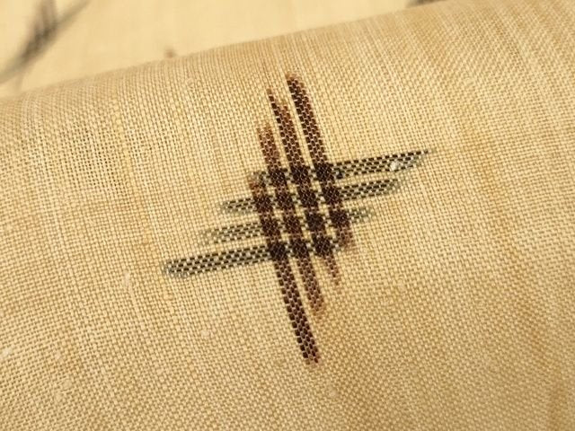 平和屋本店■極上　夏物　芭蕉布　手積み芭蕉糸100％　十字重ね　逸品　KAAA1754kk5 - 平和屋