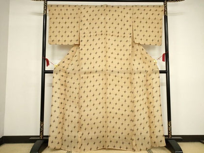 平和屋本店■極上　夏物　芭蕉布　手積み芭蕉糸100％　十字重ね　逸品　KAAA1754kk5 - 平和屋