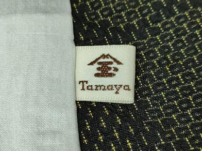 平和屋本店■極上　白たかの絣　単衣　110亀甲　あらと織　笹竹文　反端付き　逸品　未使用　DZAA2631kh5 - 平和屋