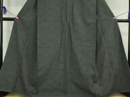 平和屋本店■極上　白鷹お召　110亀甲　麻の葉文様　逸品　未使用　DZAA2632kh5 - 平和屋