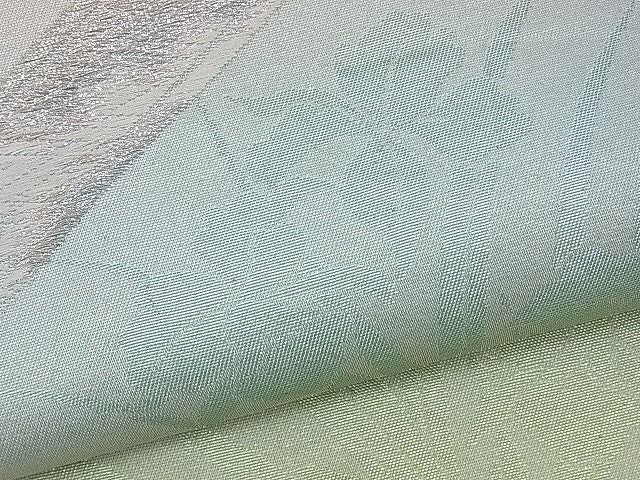 平和屋着物■六通柄袋帯 菱草花文 銀糸 逸品 n-ds1115
