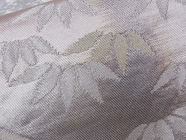 平和屋着物■西陣 六通柄袋帯 流水草花文 金銀糸 逸品 n-ds1130