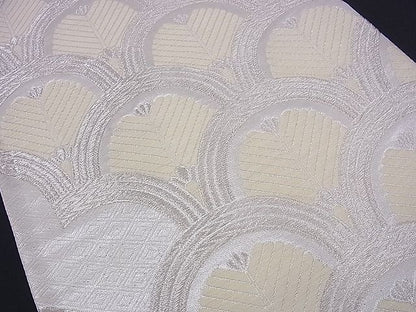 平和屋着物■六通柄袋帯 唐織 松青海波 銀糸 逸品 n-ds1133