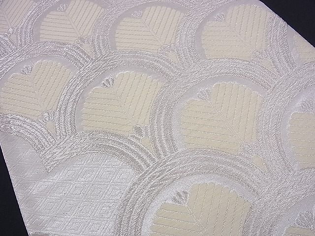平和屋着物■六通柄袋帯 唐織 松青海波 銀糸 逸品 n-ds1133