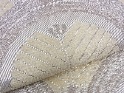 平和屋着物■六通柄袋帯 唐織 松青海波 銀糸 逸品 n-ds1133