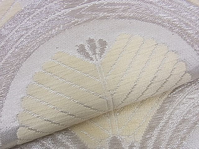 平和屋着物■六通柄袋帯 唐織 松青海波 銀糸 逸品 n-ds1133