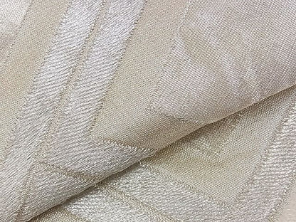 平和屋着物■六通柄袋帯 唐織 ふくれ織 檜垣文 銀糸 逸品 n-ds1157