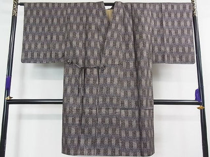 平和屋本店■極上 伝統工芸士 永長洋一 本場大島紬・道中着セット 十八算 12マルキ 泥染 古典の文字 永長織物 証紙付き 逸品 未使用 kh1788 - 平和屋