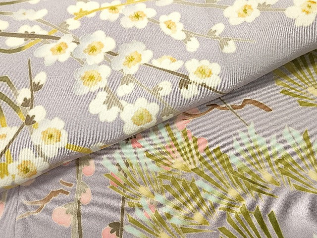 平和屋着物●本加賀友禅作家　茶谷孝志　色留袖　枝花文　正絹　逸品　DAAM1300ud