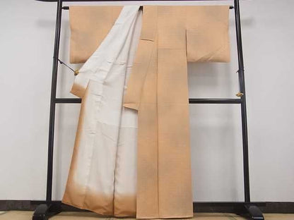 平和屋着物■付下げ　扇並べ地紋　暈し染め　逸品　fc1777