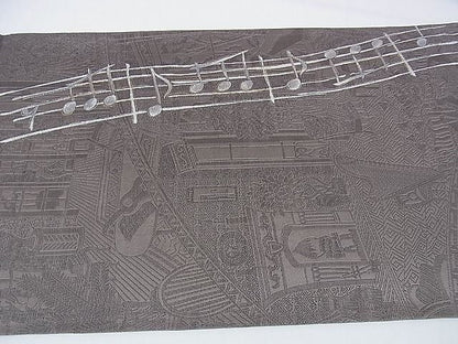 平和屋本店■極上　1897年創業　名門岡野　本場筑前博多織　千年工房　六通太鼓柄袋帯　宗洋遊楽　運命　証紙付き　逸品　DZAA0926kh4 - 平和屋