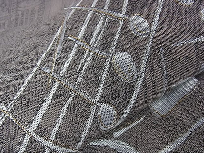 平和屋本店■極上　1897年創業　名門岡野　本場筑前博多織　千年工房　六通太鼓柄袋帯　宗洋遊楽　運命　証紙付き　逸品　DZAA0926kh4 - 平和屋