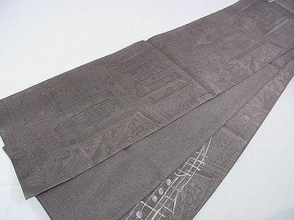 平和屋本店■極上　1897年創業　名門岡野　本場筑前博多織　千年工房　六通太鼓柄袋帯　宗洋遊楽　運命　証紙付き　逸品　DZAA0926kh4 - 平和屋