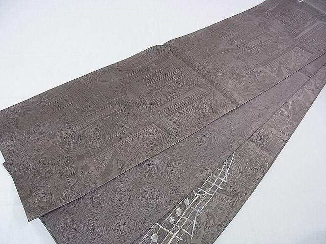 平和屋本店■極上　1897年創業　名門岡野　本場筑前博多織　千年工房　六通太鼓柄袋帯　宗洋遊楽　運命　証紙付き　逸品　DZAA0926kh4 - 平和屋