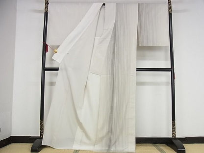 平和屋本店■極上　やまだ織　200色　本塩沢　単衣　片身変わり　正絹　逸品　KAAA1406kk4 - 平和屋