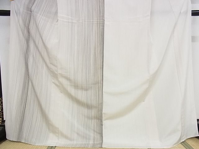 平和屋本店■極上　やまだ織　200色　本塩沢　単衣　片身変わり　正絹　逸品　KAAA1406kk4 - 平和屋