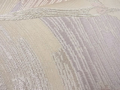 平和屋着物■六通柄袋帯 孔雀文 銀糸 逸品 n-rm0006