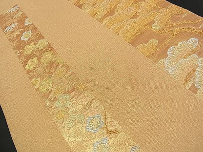平和屋着物■六通太鼓柄袋帯 松竹梅 金銀糸 逸品 ch0778