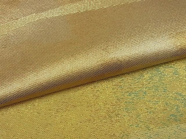 平和屋着物■六通柄袋帯 幾何学文様 金銀糸 引箔 逸品 by0436