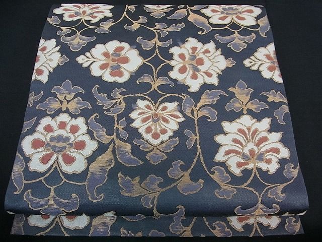 平和屋本店○最高級 人間国宝 北村武資 煌彩錦 袋帯 古渡牡丹