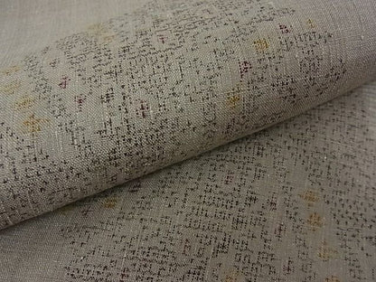 平和屋本店●超希少 本場結城紬 重要無形文化財 地機 １６０亀甲 飛び亀甲柄 奥順 証紙付き 逸品 未使用s961