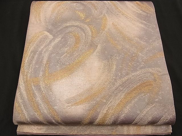 平和屋着物■六通柄袋帯 流水文 金銀糸 逸品 n-bj0586