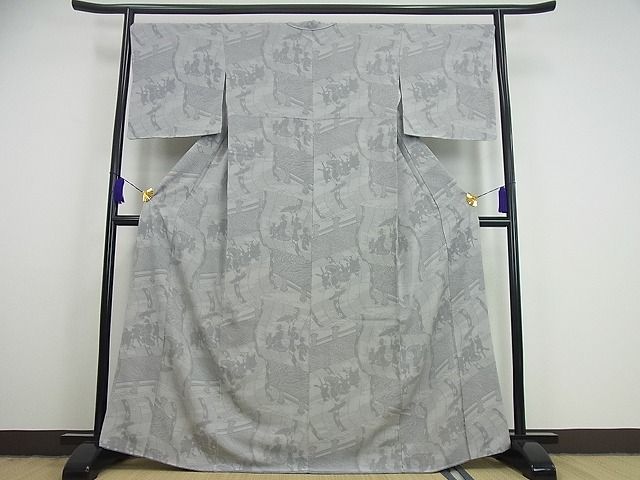 期間限定セール30％off●極上　人間国宝　小宮康孝　江戸小紋　江戸シルエット　逸品　未使用3s1828
