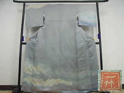 平和屋本店■極上　初代　久保田一竹　幻の辻が花　訪問着　逸品3s1867