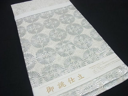 平和屋本店■極上 金彩友禅 卓越技能者・名工・和田光正 六通太鼓柄袋帯 今昔・古風 銀糸 逸品 新品3s2427