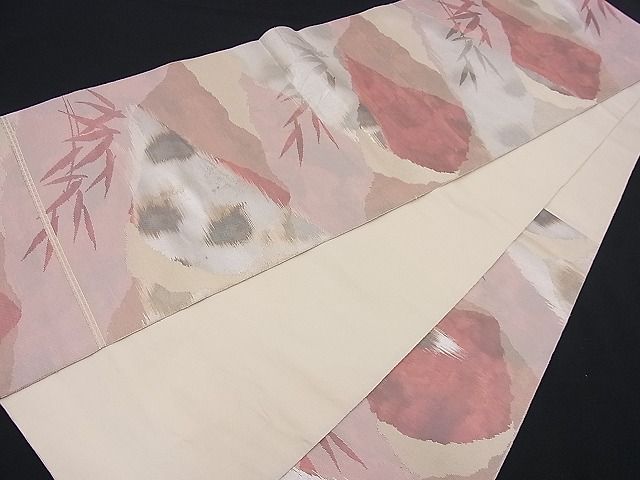 平和屋着物■六通柄袋帯 枝垂れ柳文 金銀糸 逸品 n-je2195