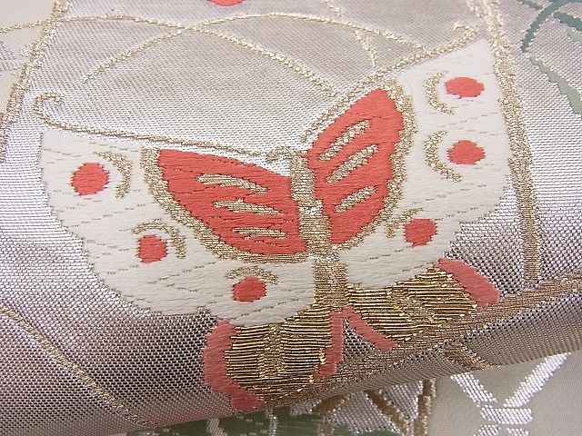 平和屋着物■六通柄袋帯 唐織 能衣小袖 金銀糸 逸品 n-je2223
