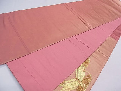 平和屋着物■太鼓柄袋帯 駒刺繍 エ霞文 金糸 逸品 ch2799